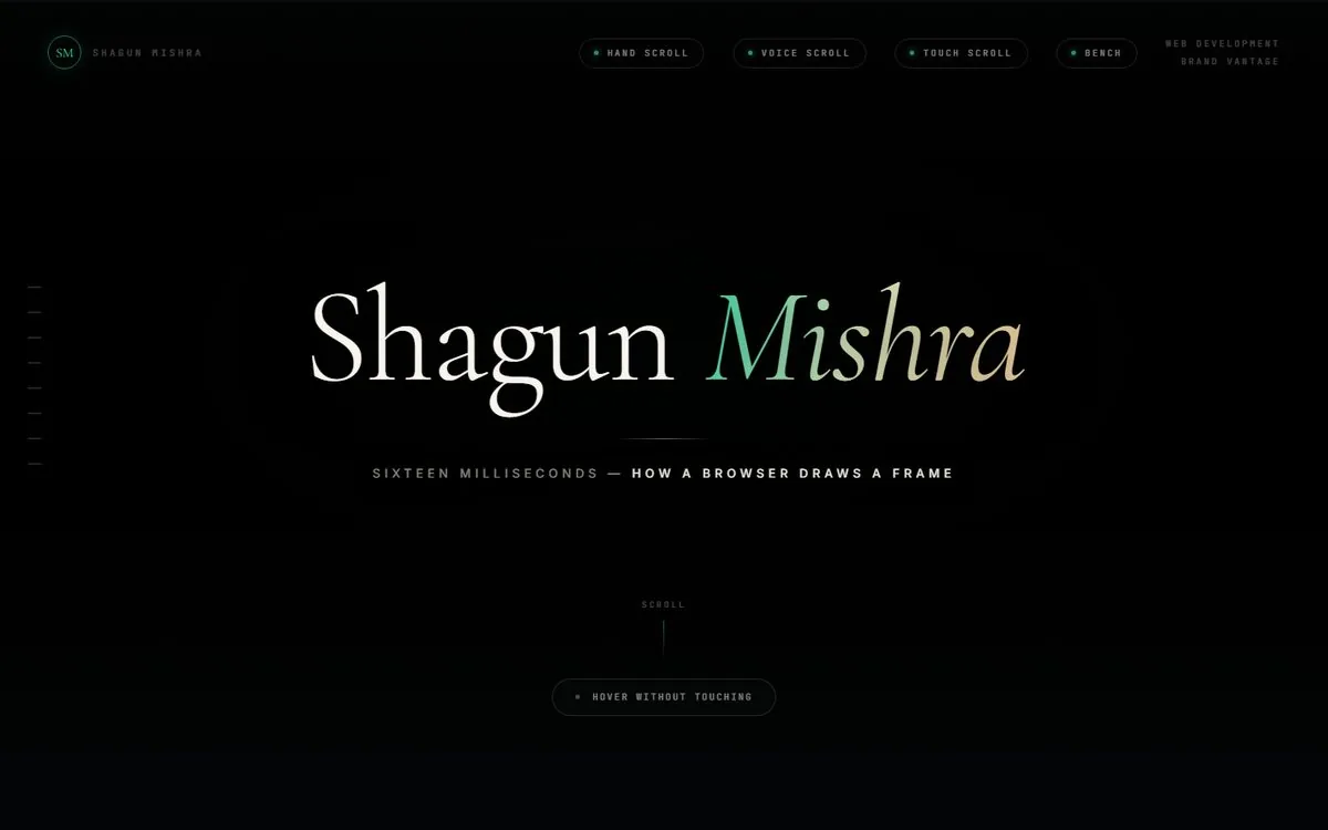 Sixteen Milliseconds interactive explainer