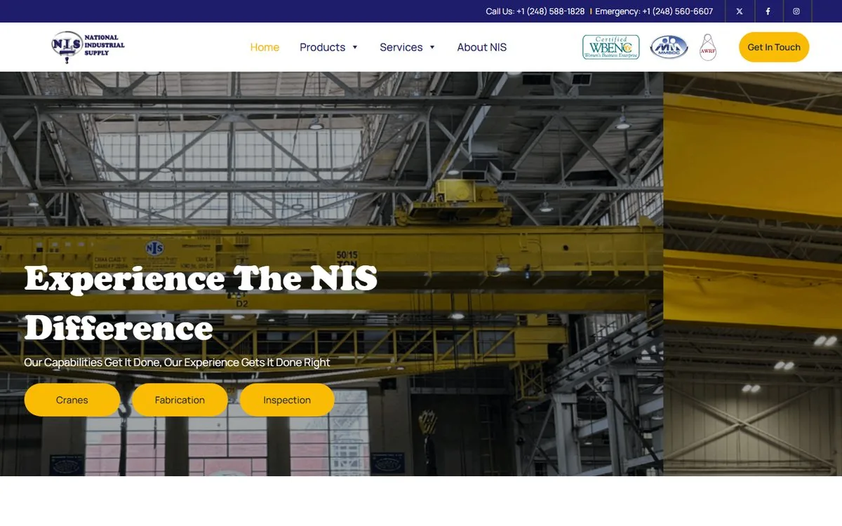National Industrial Supply website
