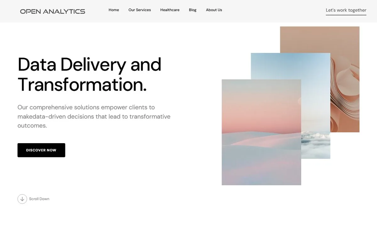 Open Analytics website